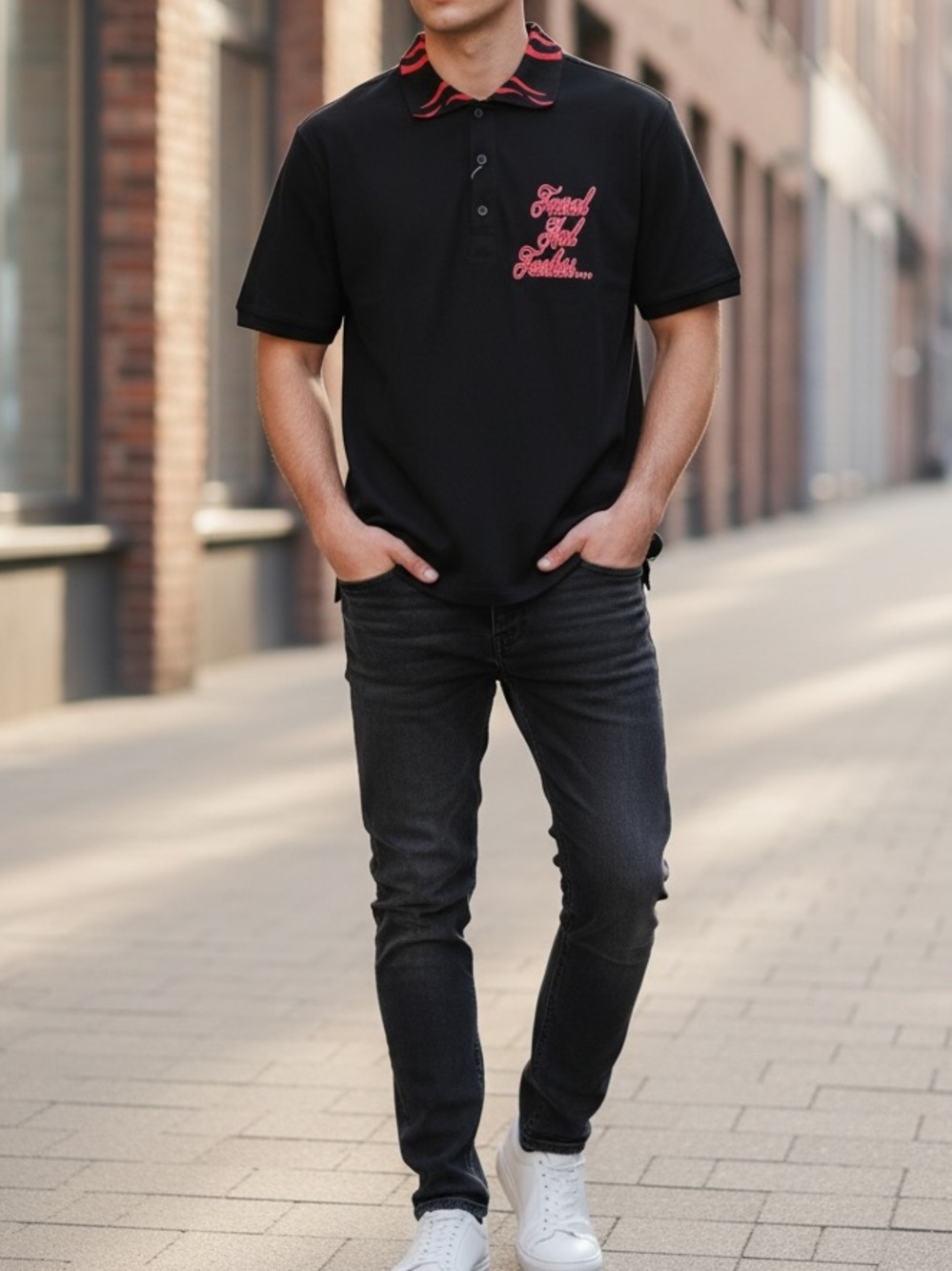 philipp plein Polo Shirt Cristals SS Size M NWT $530 - Picture 2 of 16